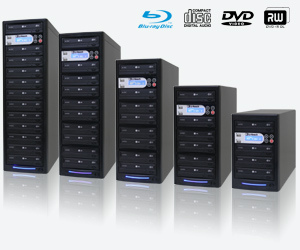 Disk Duplicators Informatie - informatie overzicht disk duplicators zelf produceren recordable cd dvd blu-ray copybox towers